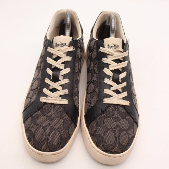 Coach Clip Men's 8.5 D Low Top Sneaker Signature Jacquard Color Black CI077 - Picture 2 of 10